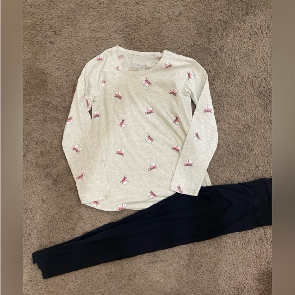 Girls Justice Fox Leggings Outfit size 14/16